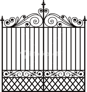 What are some advantages of wrought-iron metal gates?